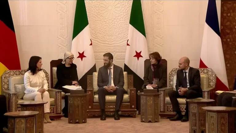 في دمشق.. الشرع يلتقي وزيري خارجية فرنسا وألمانيا