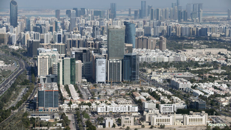 General view of the Abu Dhabi city is seen from observation deck of Emirates Towers in Abu Dhabi