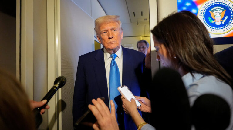 U.S. President Donald Trump returns to Washington