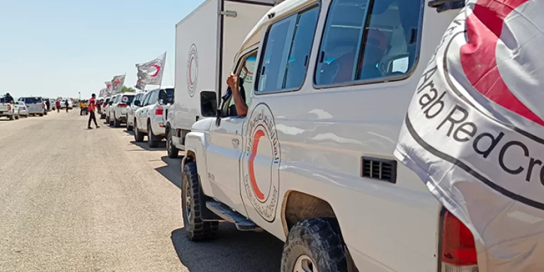 قافلة مساعدات جديدة تدخل السويداء بجنوب سوريا